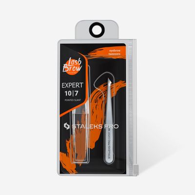 STALEKS Eyebrow tweezers EXPERT 10 TYPE 7 (pointed slant)