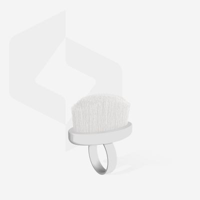 STALEKS Finger ring manicure brush for dust removal EXPERT 03 mini (10 pcs.)