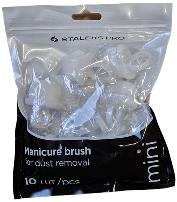 STALEKS Finger ring manicure brush for dust removal EXPERT 03 mini (10 pcs.)