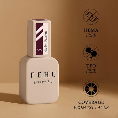 FEHU Gel Polish #305 Hidden Passion, 12 ml.