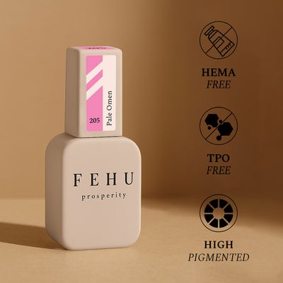 FEHU Gel Polish #205 Pale Omen, 12ml