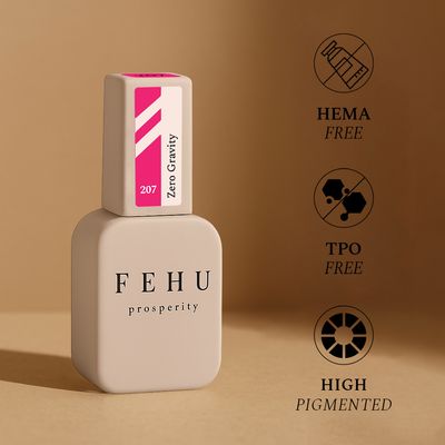 FEHU Gel Polish #207 Zero Gravity, 12ml