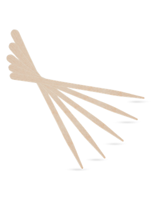SPATY WAX wooden spatulas with thin tip 100pcs
