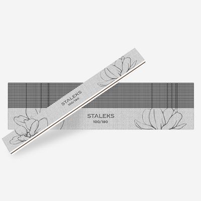 STALEKS EXPERT 20 Straight mineral nail file, 100/180 grit (25 pc)