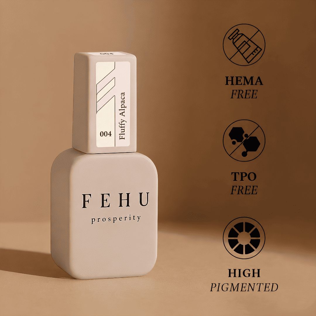 FEHU Gel Polish #004 Fluffy Alpaca, 12 ml.