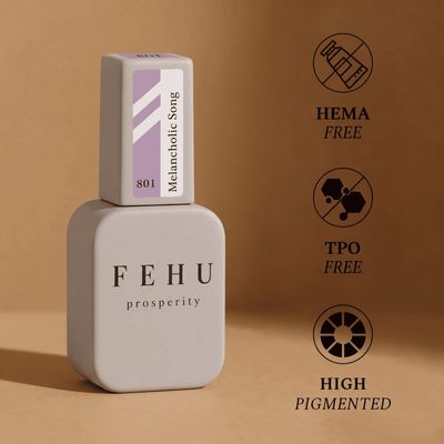 FEHU Gel Polish #801 Melancholic Song, 12 ml.