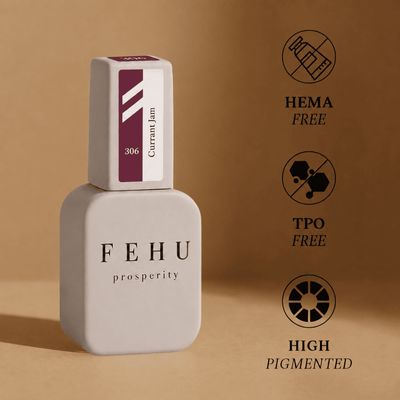 FEHU Gel Polish #306 Currant Jam, 12 ml.