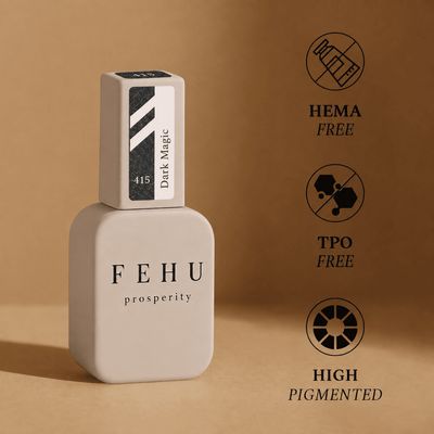 FEHU Gel Polish #415 Dark Magic, 12 ml.