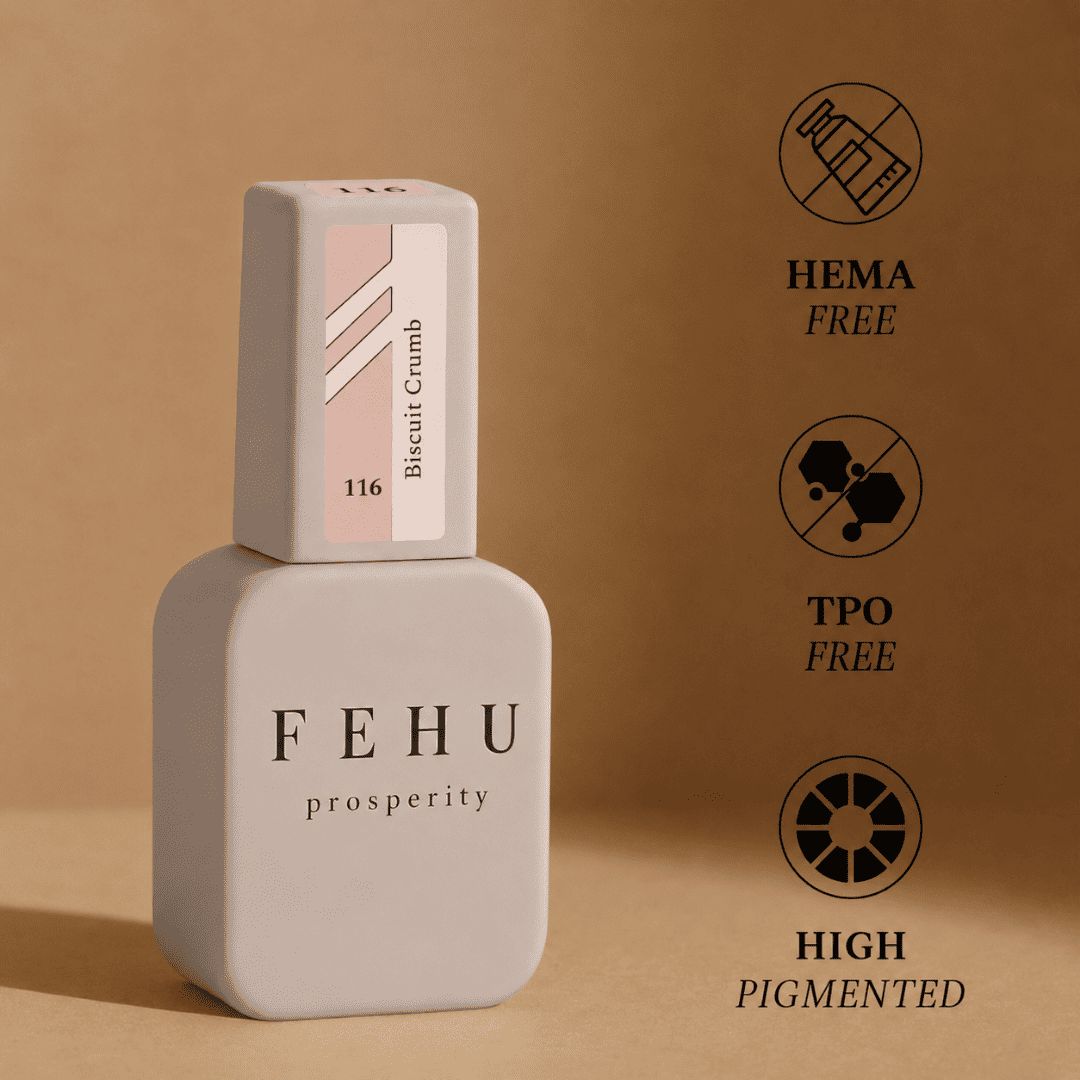 FEHU Gel Polish #116 Biscuit Crumb, 12 ml.
