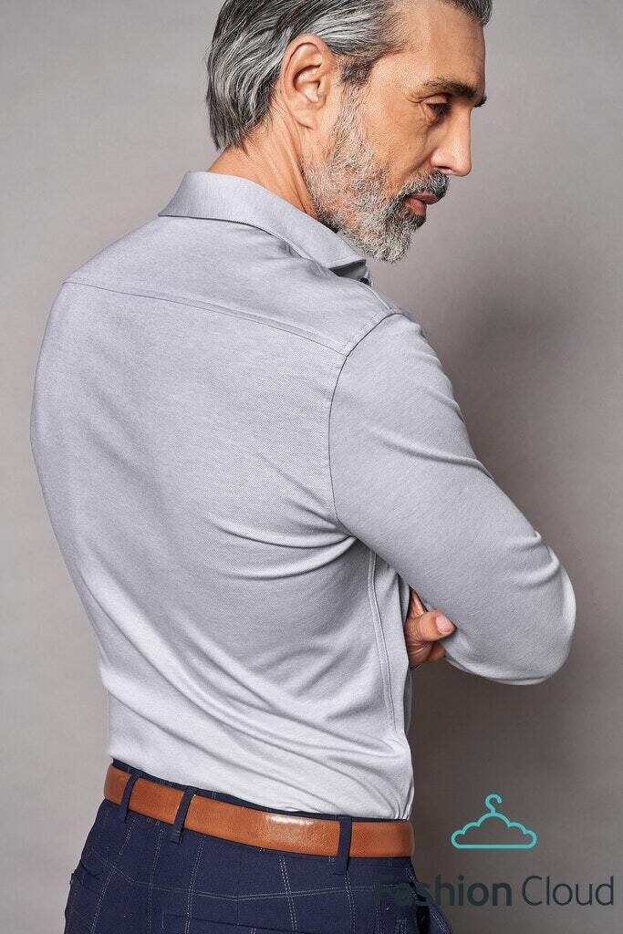 Desoto Luxury Line overhemd grijs