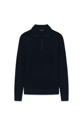 Longsleeve Polo Grofgebreid