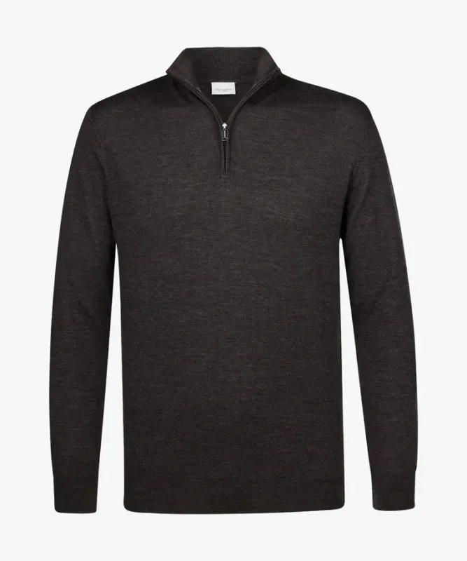 Halve-zip Merino