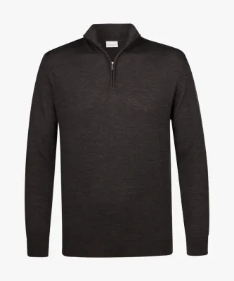 Halve-zip Merino