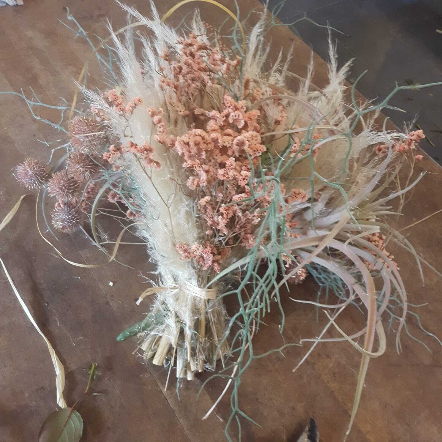 Trockenstrauß Shabby Rose