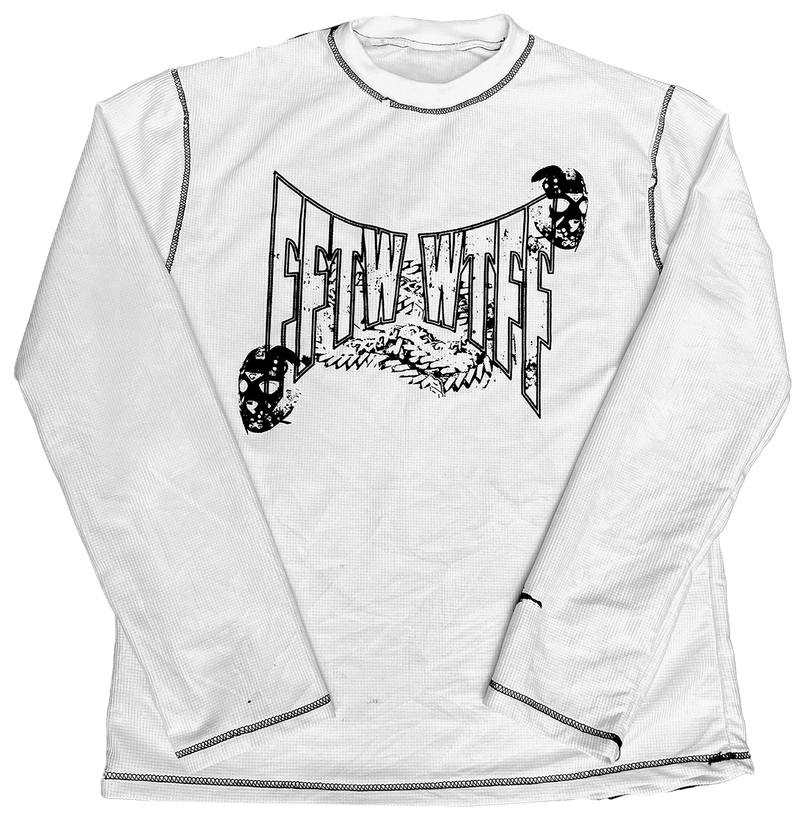 FFTW GHOSTFACE LONGSLEEVE (WAFFLE KNIT)
