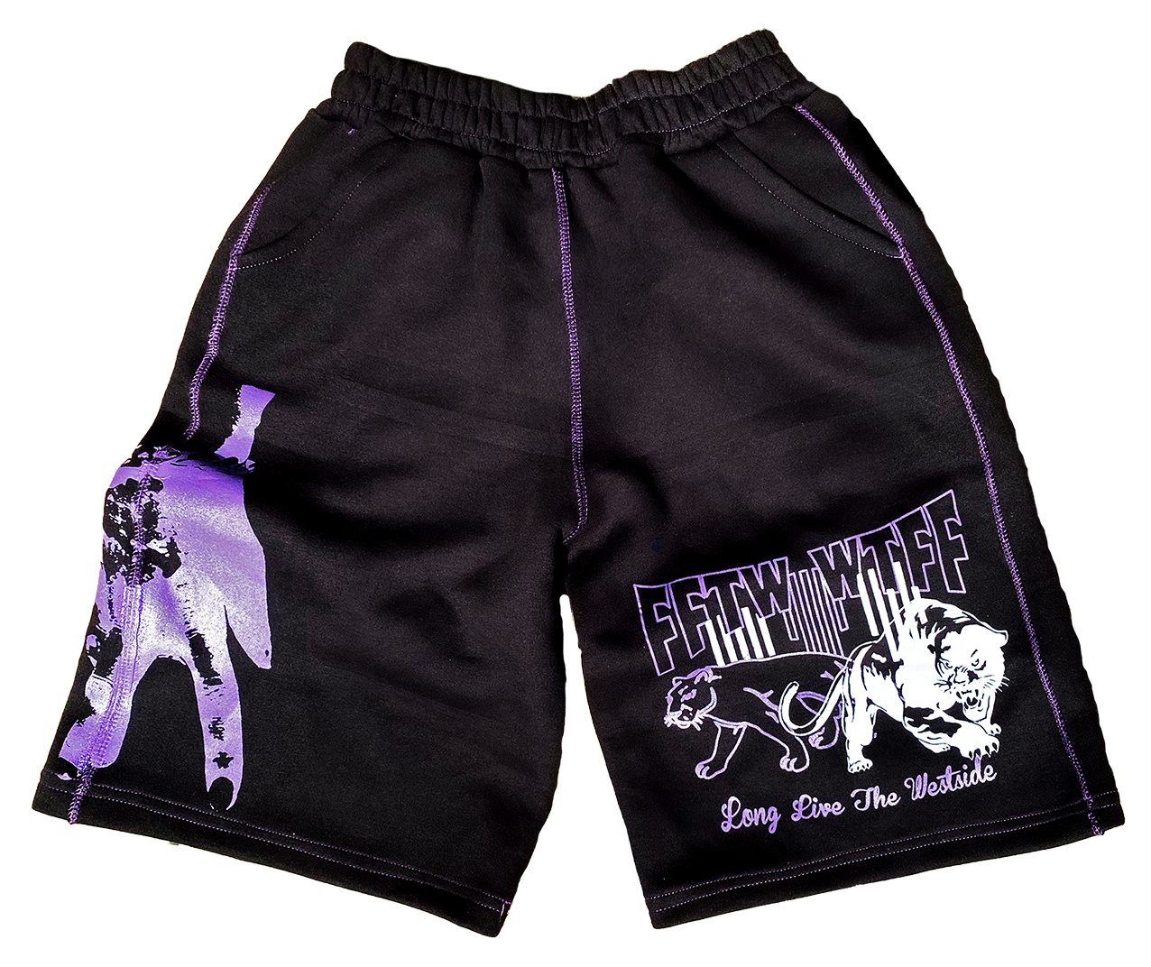 FFTW JUNGLE SHORTS [Black/Purple]