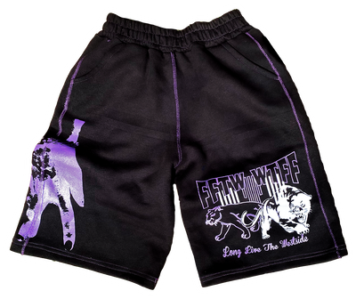 FFTW JUNGLE SHORTS [Black/Purple]