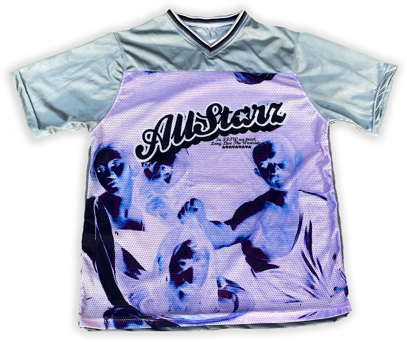 SILVER "CARAVAGGIO" MESH JERSEY