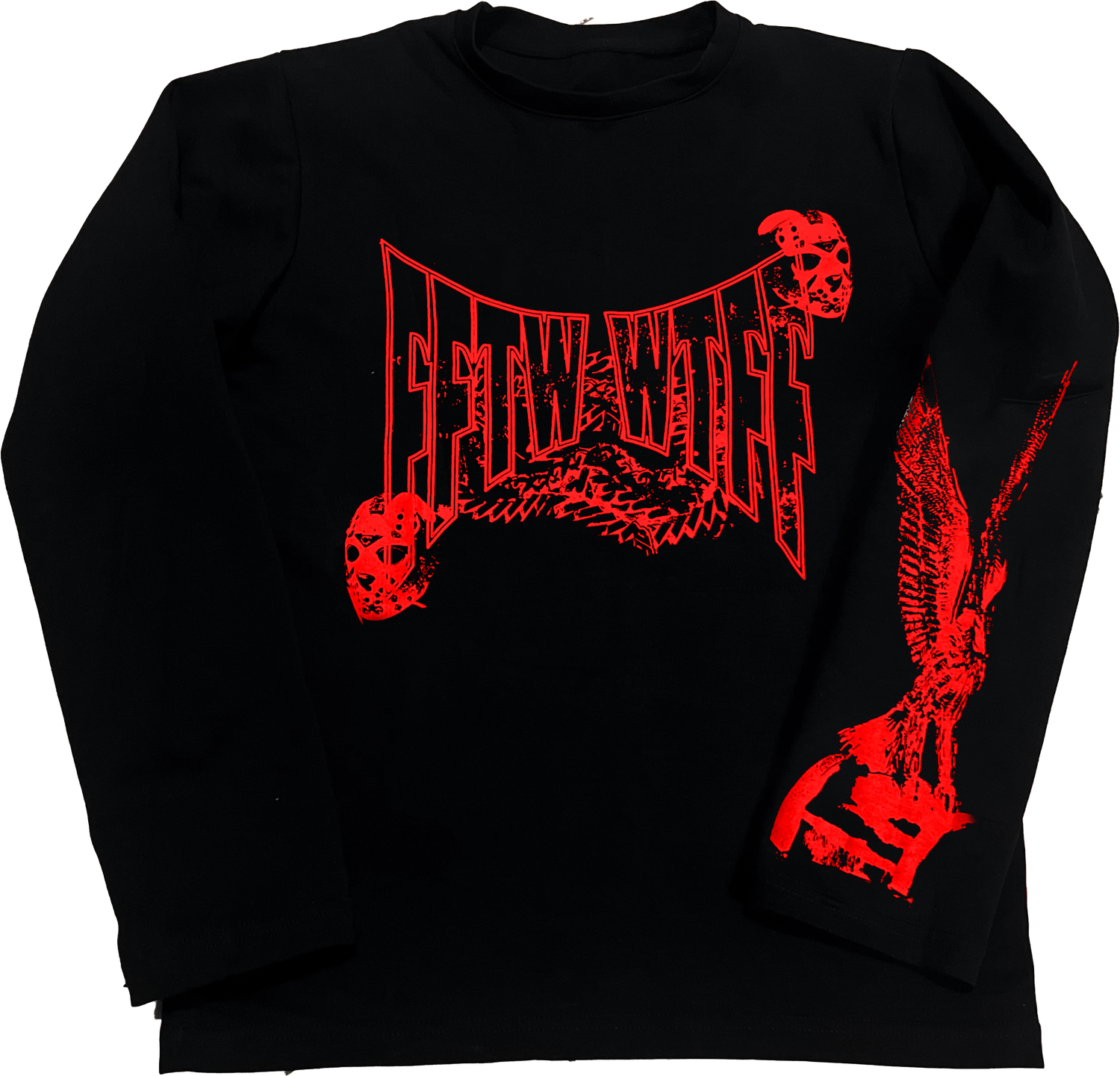 FFTW GHOSTFACE LSLEEVE (spicy red)