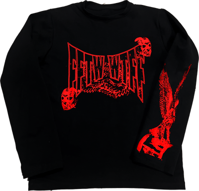 FFTW GHOSTFACE LSLEEVE (spicy red)