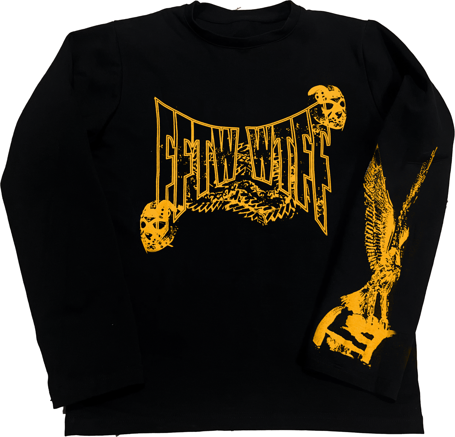 FFTW GHOSTFACE LSLEEVE (mustard yello')