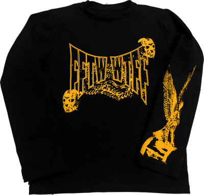 FFTW GHOSTFACE LSLEEVE (mustard yello')