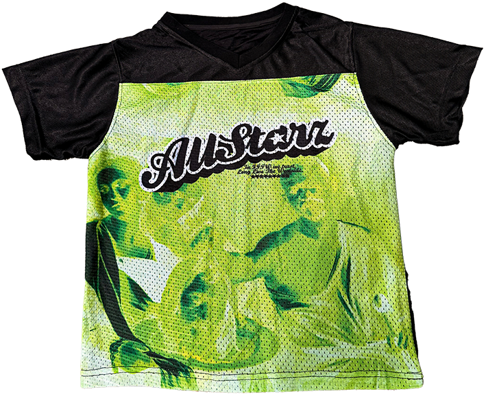 GREEN "CARAVAGGIO" MESH JERSEY