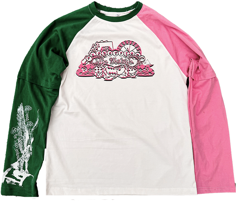GD RAGLAN LONGSLEEVE (strawberry mint)