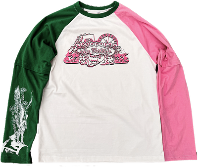 GD RAGLAN LONGSLEEVE (strawberry mint)