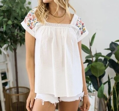 Emma Embroidered Top