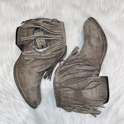 MILLIE Fringe Bootie