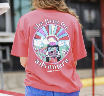 She Lives for Adventure Tee