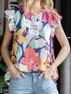 Clarice Floral Top