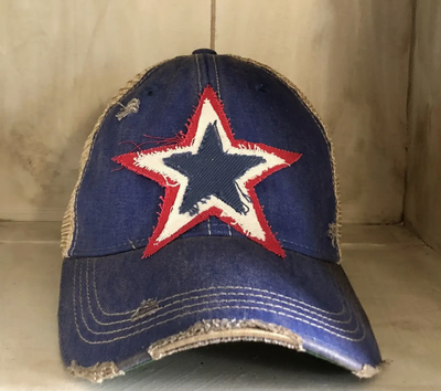 Distressed Star Hat