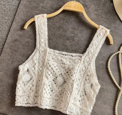 Handmade Vintage Crochet Design Camisole