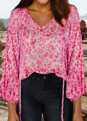 Pink Blossom Lane Blouse