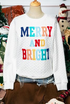 Merry &amp; Bright Cable Knit Pullover