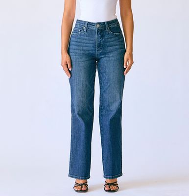 Haylee Petite MR Straight Jeans by Judy Blue