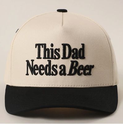 This Dad Needs A Beer Embroidered Trucker Hat