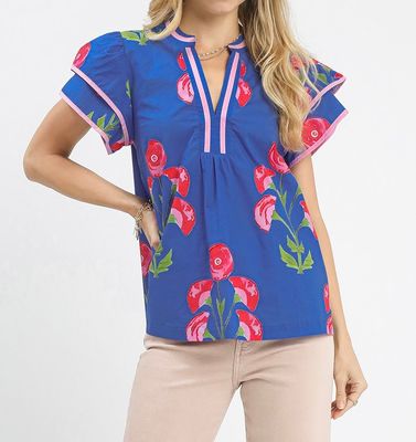 Blossom Meadow Print Top