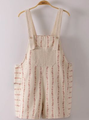 Pink Meadow Overalls
