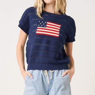 Americana Knit Top