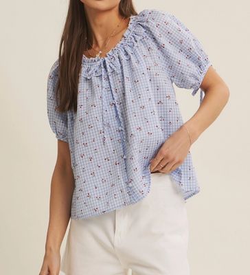 Cherry Gingham Blouse