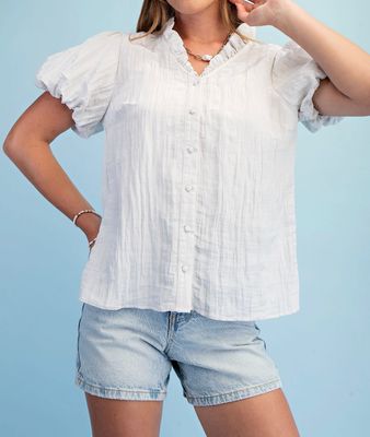 White Willow Ruffle Top