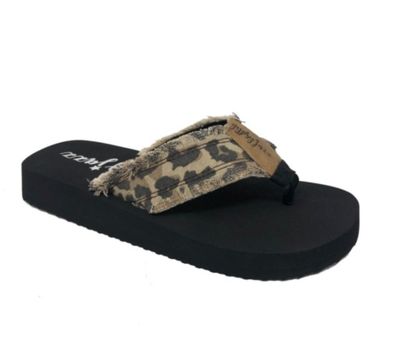 Gypsy Jazz Leopard Flip Flops