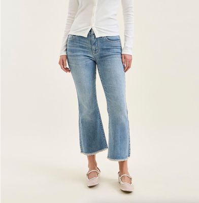 Sutton Kick Flare w/ Frayed Hem by Judy Blue