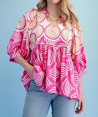 Pink Sands Mosaic Top