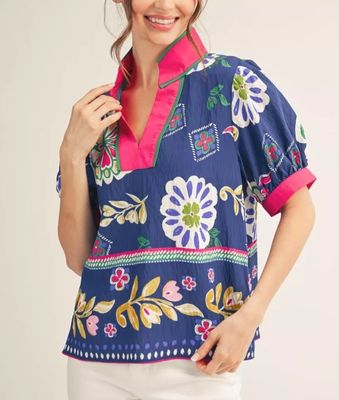Cobalt Carnival Top