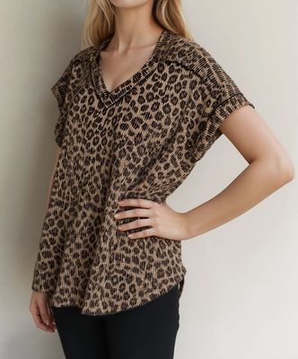 Soft Spot Leopard Top