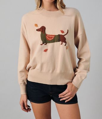Leaf and Leash Knit Sweater
